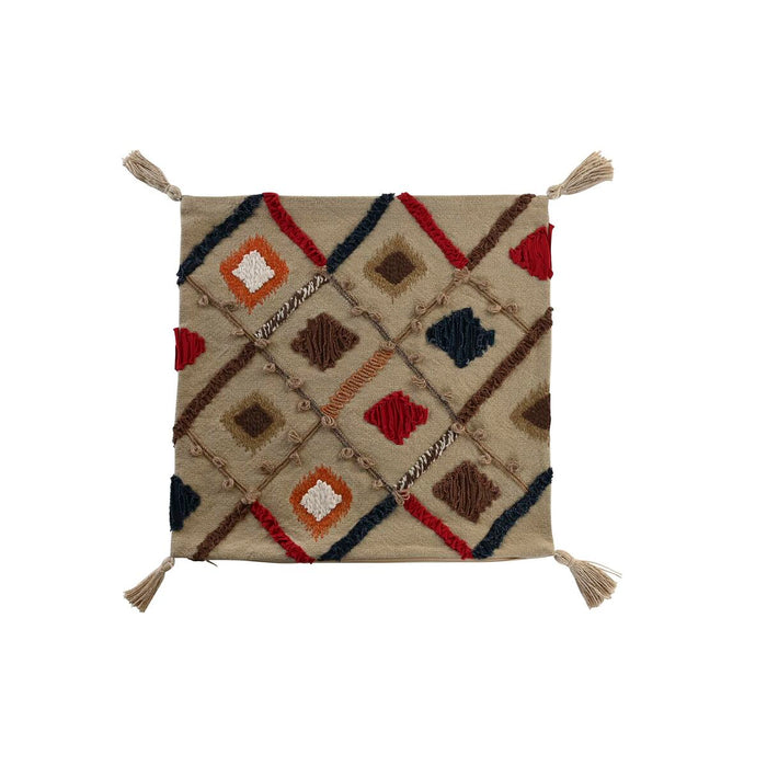 Husă de pernă de canapea DKD Home Decor Multicolor Franjuri 50 x 1 x 50 cm