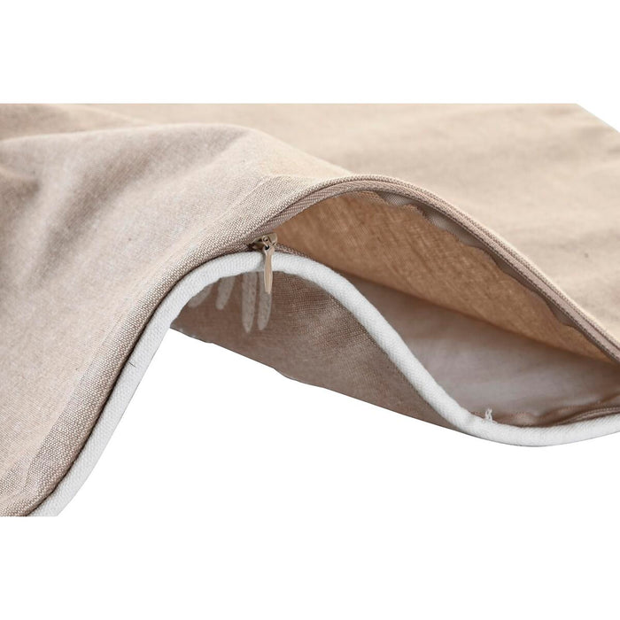 Husă de pernă de canapea DKD Home Decor Frunze Maro 50 x 1 x 50 cm