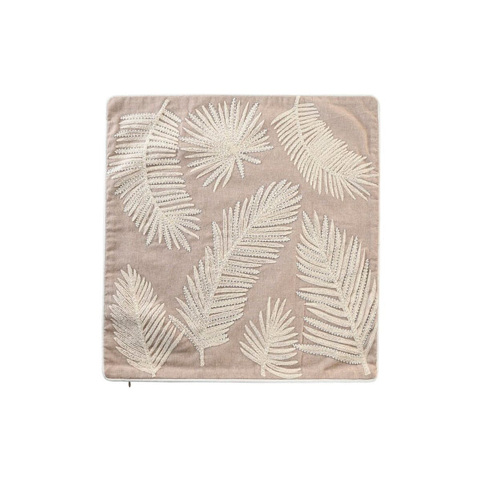 Husă de pernă de canapea DKD Home Decor Frunze Maro 50 x 1 x 50 cm