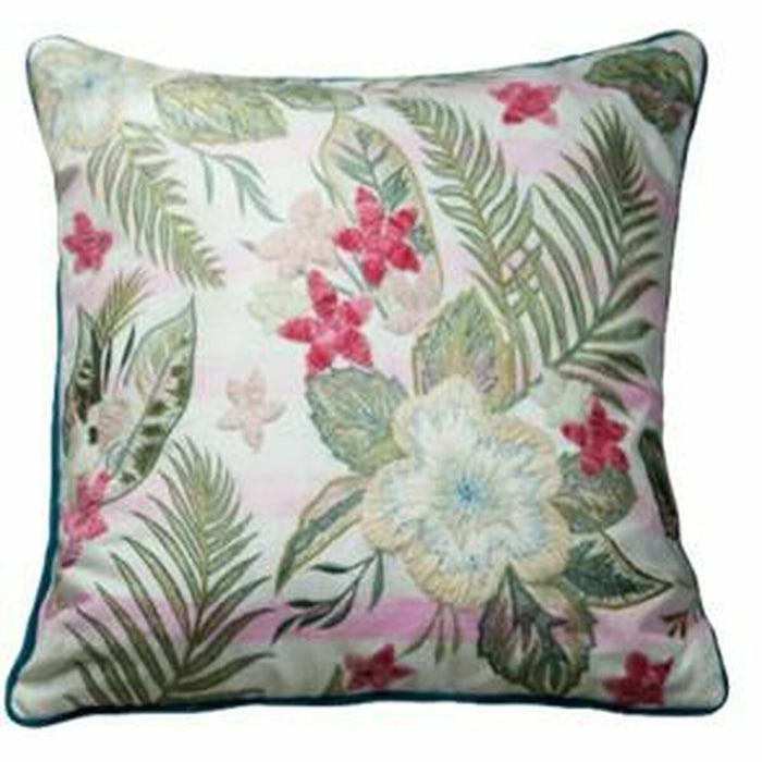 Husă de pernă de canapea DKD Home Decor 60 x 1 x 40 cm Roz Verde Tropical
