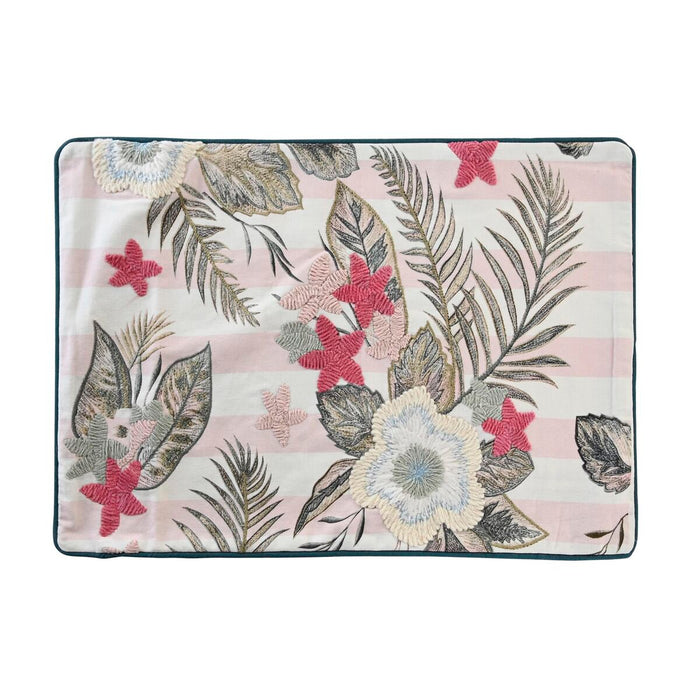 Husă de pernă de canapea DKD Home Decor 60 x 1 x 40 cm Roz Verde Tropical
