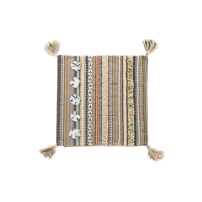 Husă de pernă de canapea DKD Home Decor Multicolor Franjuri 50 x 1 x 50 cm