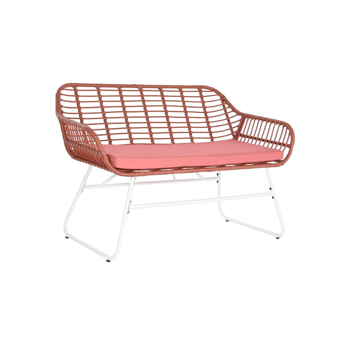 Set masă cu Trei scaune DKD Home Decor 124 x 74 x 84 cm Metal ratan sintetic