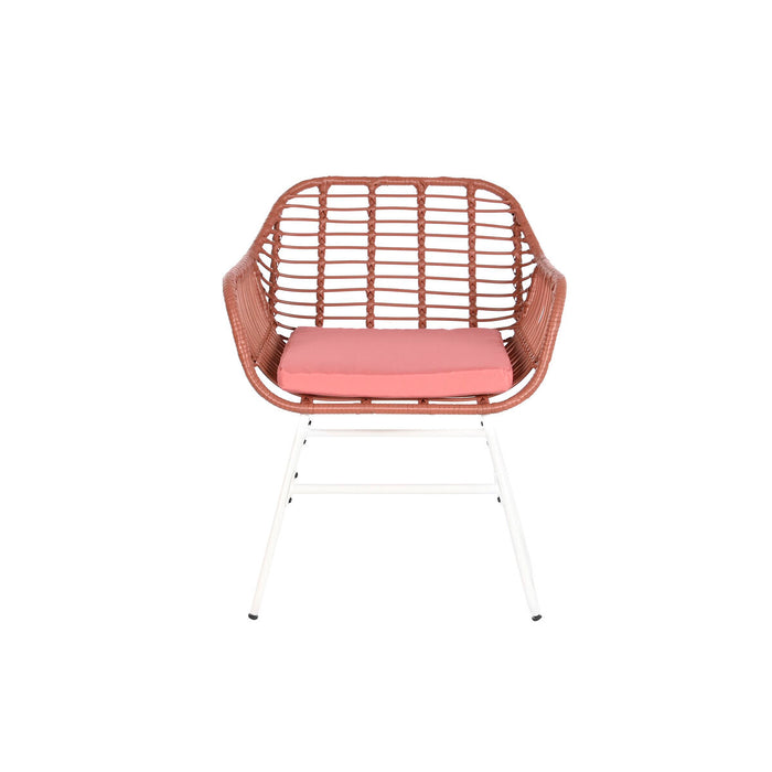 Set masă cu Trei scaune DKD Home Decor 124 x 74 x 84 cm Metal ratan sintetic