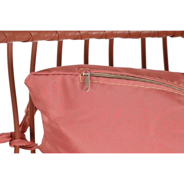 Fotoliu de grădină suspendat DKD Home Decor Alb Teracotă Aluminiu Oțel ratan sintetic 94 x 100 x 196 cm