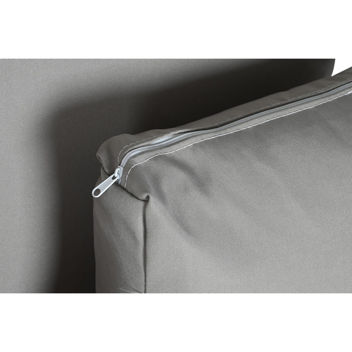 Canapea de grădină DKD Home Decor Negru Gri Metal ratan sintetic 99 x 71 x 147 cm