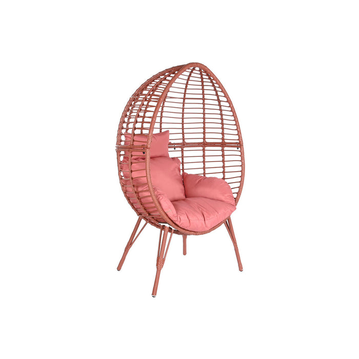 Canapea de grădină DKD Home Decor 90 x 65 x 151 cm Metal Teracotă ratan sintetic