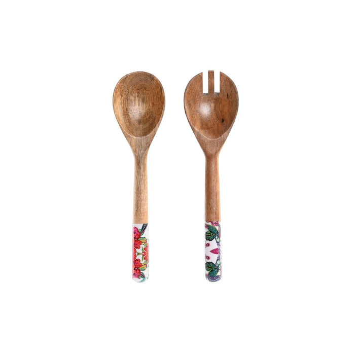 Set ustensile de bucătărie DKD Home Decor 6 x 2 x 32 cm 7 x 2 x 28 cm Lemn de mango