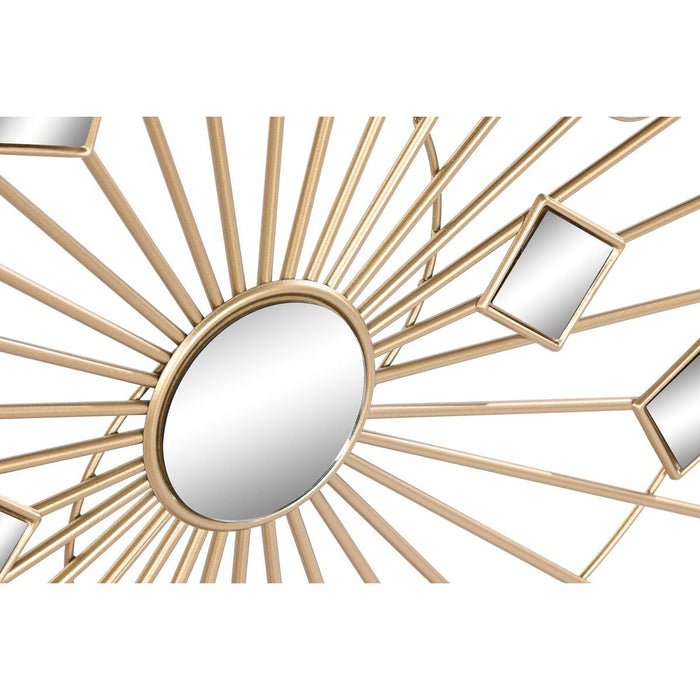 Consolă DKD Home Decor Geam Negru Auriu* Metal 120 x 35 x 80 cm