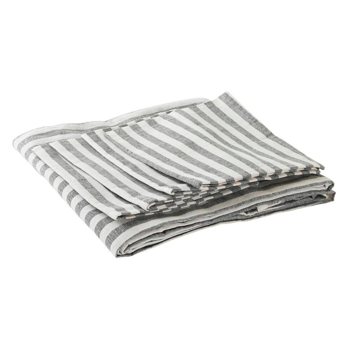 Față de masă și șervete DKD Home Decor 150 x 150 x 0,5 cm Gri Alb Verde