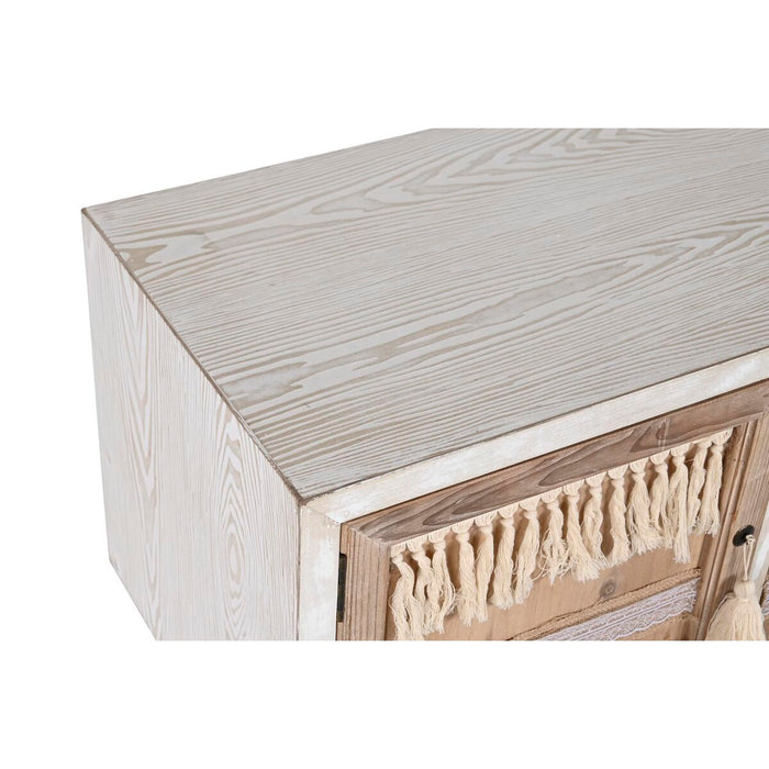 Mobilă TV DKD Home Decor Natural 150 x 40 x 60 cm Brad Alb