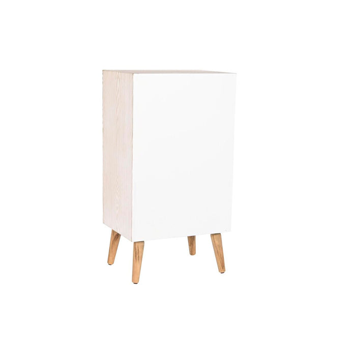 Dulap cu Sertare DKD Home Decor Brad Natural Bumbac Alb (48 x 35 x 89 cm)
