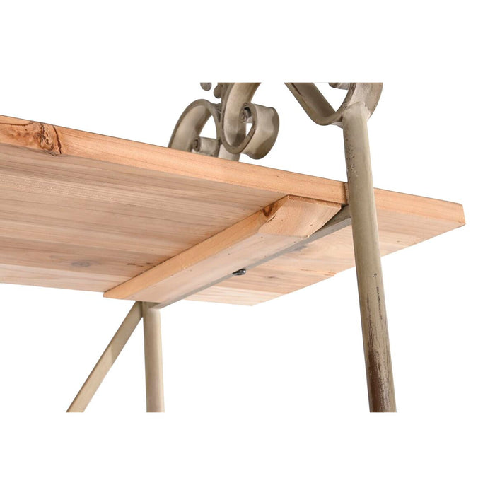 Raft DKD Home Decor Gri Natural Metal Brad 120 x 38 x 190 cm (1)