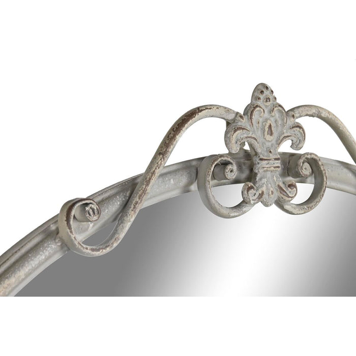 Oglindă de perete DKD Home Decor Metal Alb (80 x 3,5 x 85 cm)