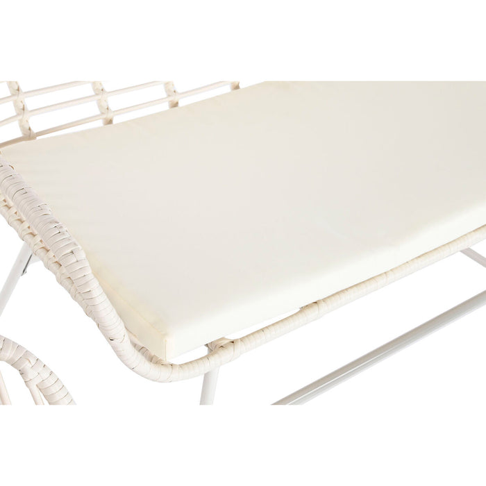 Set de Canapea și Masă DKD Home Decor Metal ratan sintetic 124 x 74 x 84 cm