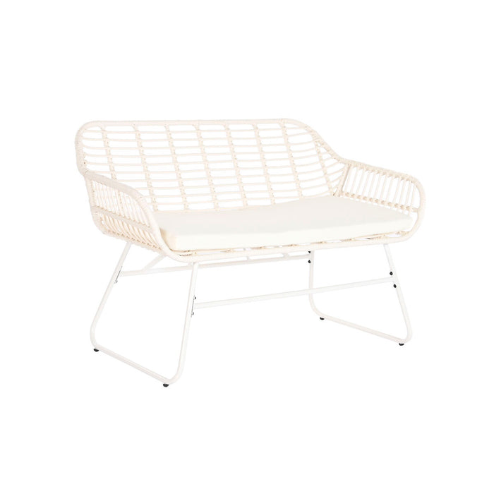 Set de Canapea și Masă DKD Home Decor Metal ratan sintetic 124 x 74 x 84 cm
