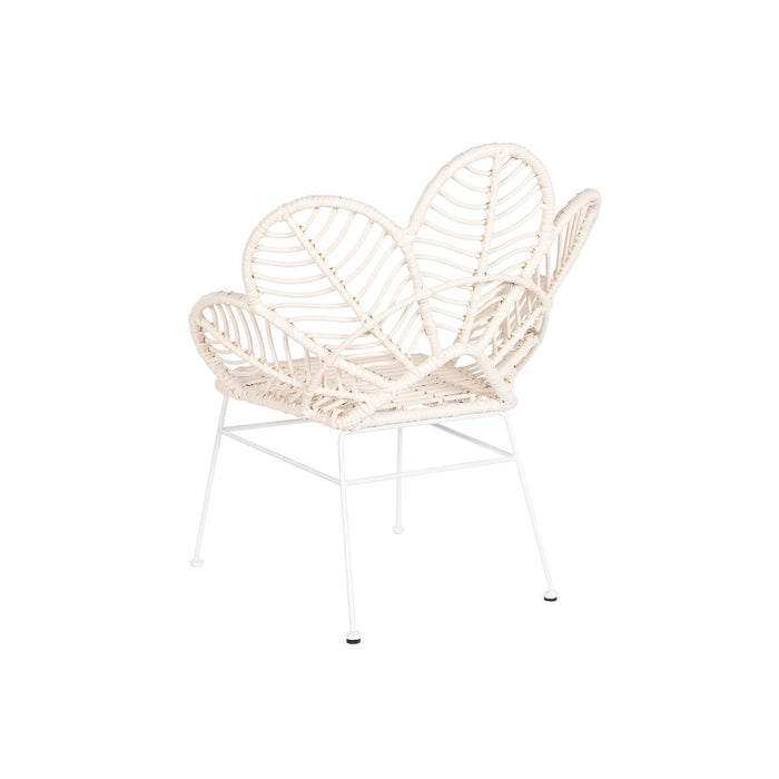 Zahradní židle DKD Home Decor 76 x 67 x 86 cm Metal ratan sintetic Alb