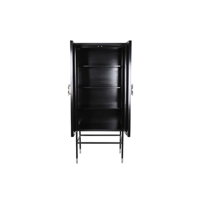 Dulap DKD Home Decor Negru Gri Rășină Os Lemn MDF 75 x 40 x 181 cm