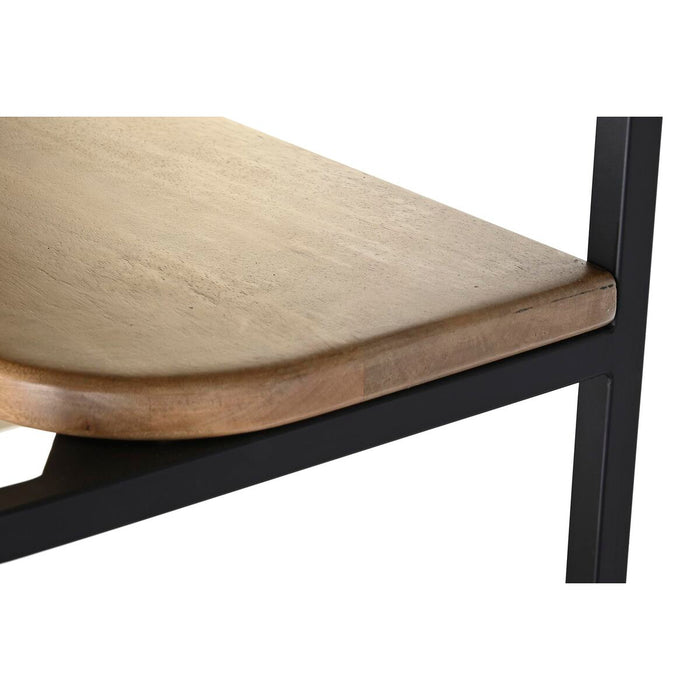 Raft DKD Home Decor Negru Natural Metal Lemn de mango 150 x 40 x 181 cm