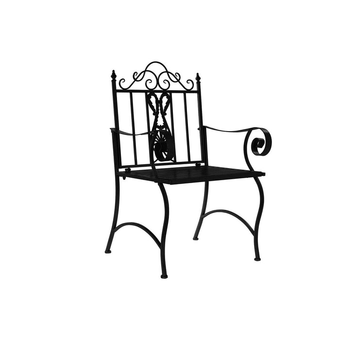 Zahradní židle DKD Home Decor Negru Metal (63,5 x 52 x 98 cm)