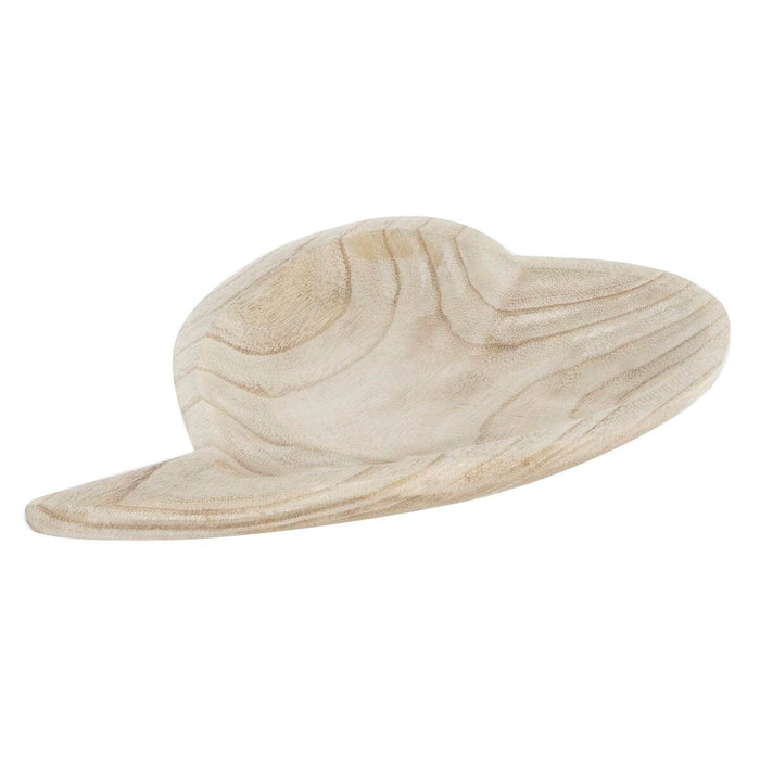 Tavă pentru gustari DKD Home Decor Maro Deschis Natural Inimă Tropical 35 x 24 x 4 cm