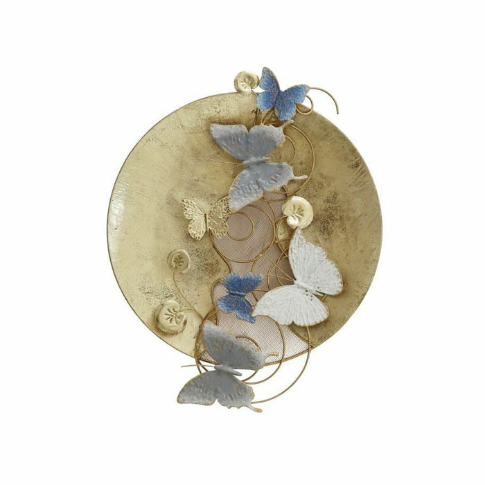 Decorațiune de Perete DKD Home Decor Auriu* Metal Fluturi (59 x 8,3 x 49 cm)