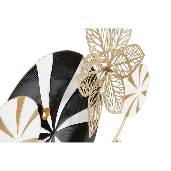 Figură Decorativă DKD Home Decor Negru Auriu* Metal Modern (62 x 9 x 61,6 cm)