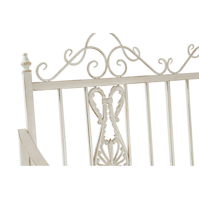 Scaun Balansoar DKD Home Decor Metal Aluminiu Alb (118 x 90 x 92 cm)