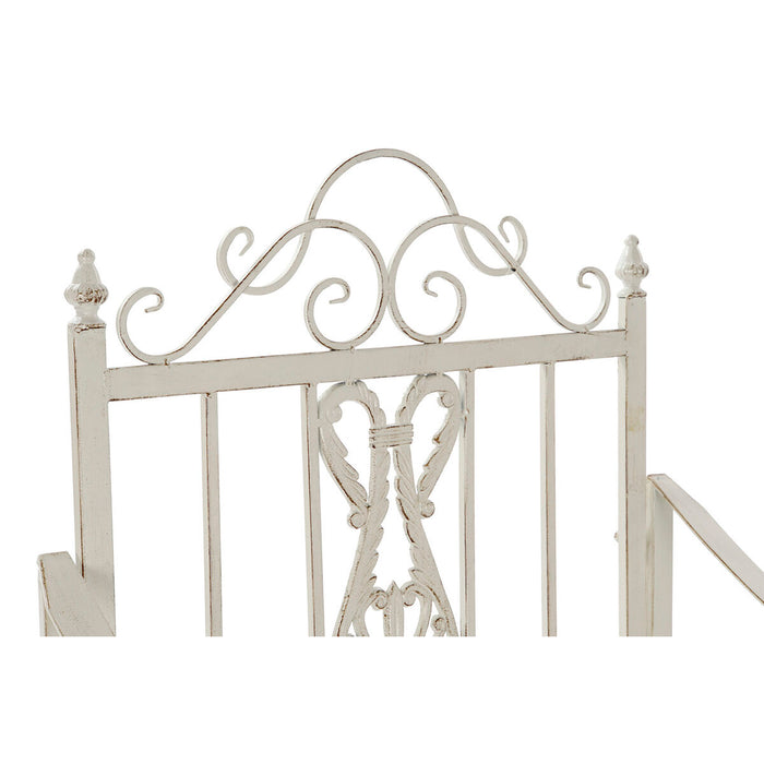 Scaun Balansoar DKD Home Decor Metal Aluminiu Alb (63 x 89 x 92 cm)