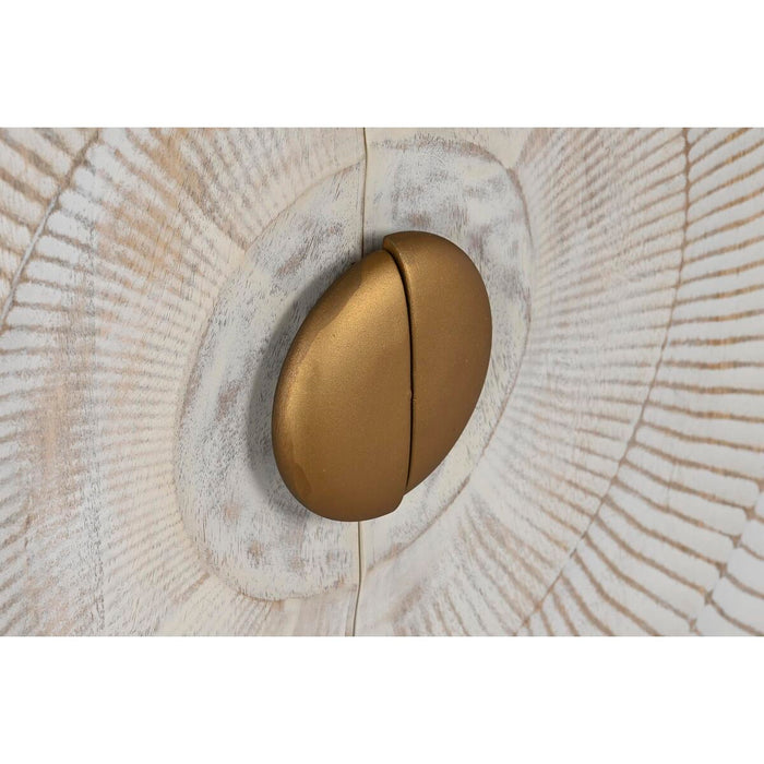 Servantă DKD Home Decor Metal Lemn de mango Alb Negru Auriu* 81 x 45 x 75 cm