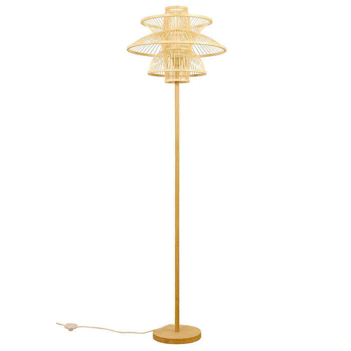 Lampă cu Picior DKD Home Decor Poliester Bambus (50 x 50 x 168 cm)