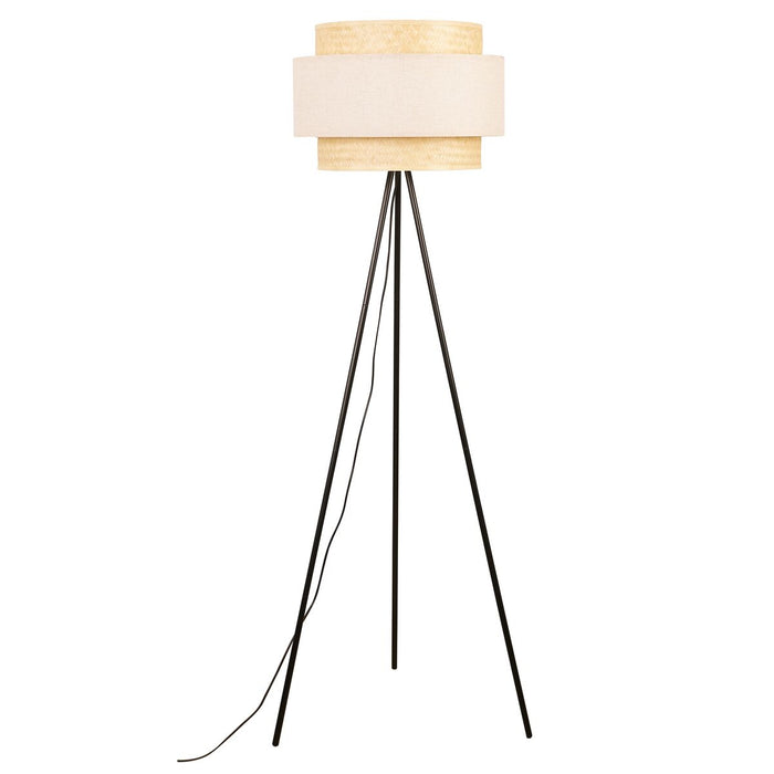 Lampă cu Picior DKD Home Decor Poliester Bambus (50 x 50 x 163 cm)