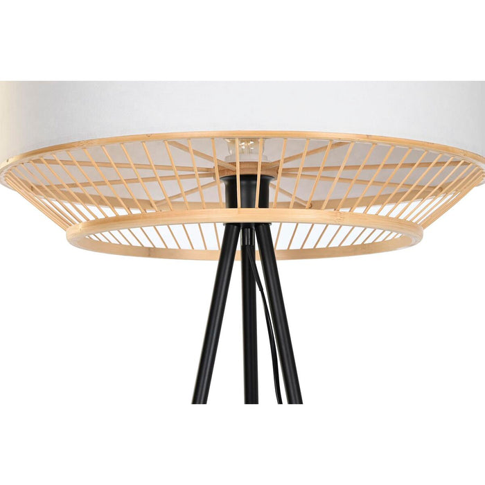 Lampă cu Picior DKD Home Decor Negru Metal Bambus 50 W 220 V 50 x 50 x 163 cm