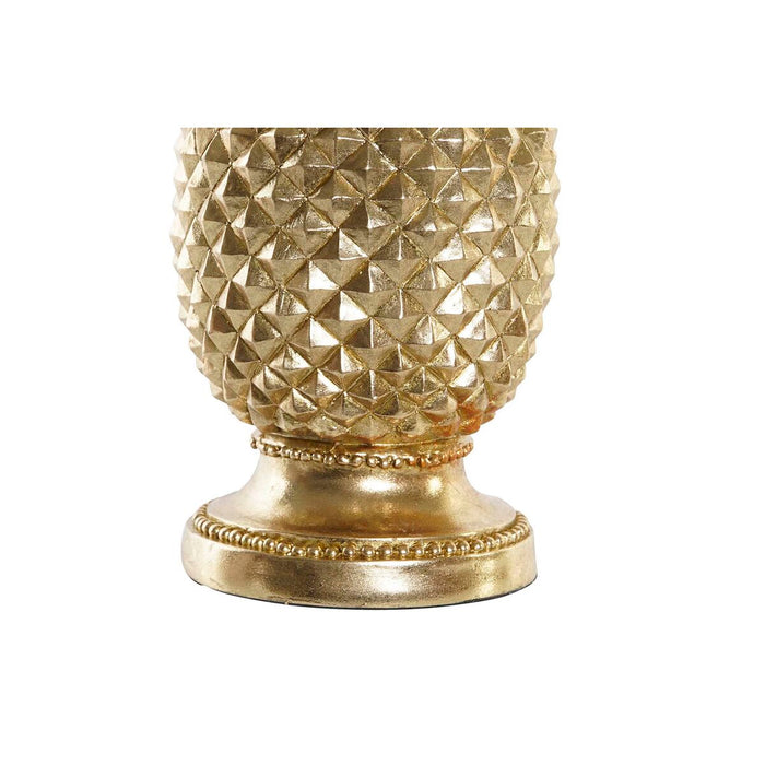 Lampă de masă DKD Home Decor Ananas Negru Auriu* Poliester Rășină 50 W (24 x 24 x 47 cm)