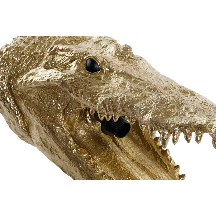 Lampă de Perete DKD Home Decor Auriu* Rășină 25 W 220 V Crocodil 27,5 x 41 x 22 cm
