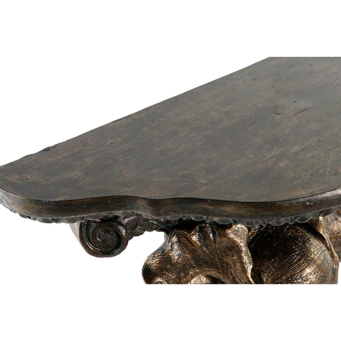 Rafturi DKD Home Decor Elefant Auriu* Rășină (36,5 x 16,5 x 36 cm)