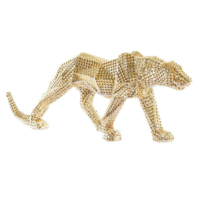 Figură Decorativă DKD Home Decor Auriu* Leopard Rășină (67 x 15,5 x 25 cm)