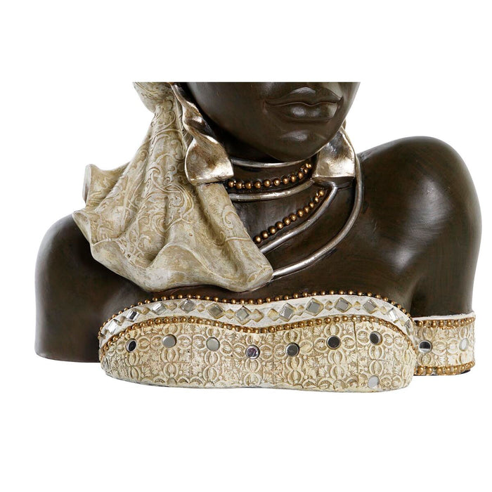 Figură Decorativă DKD Home Decor 32 x 22,5 x 35 cm Africană (2 Unități)