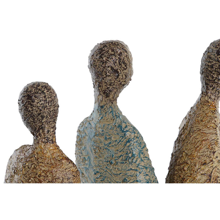 Figură Decorativă DKD Home Decor Africană Rășină Multicolor (33,5 x 14,5 x 41 cm)