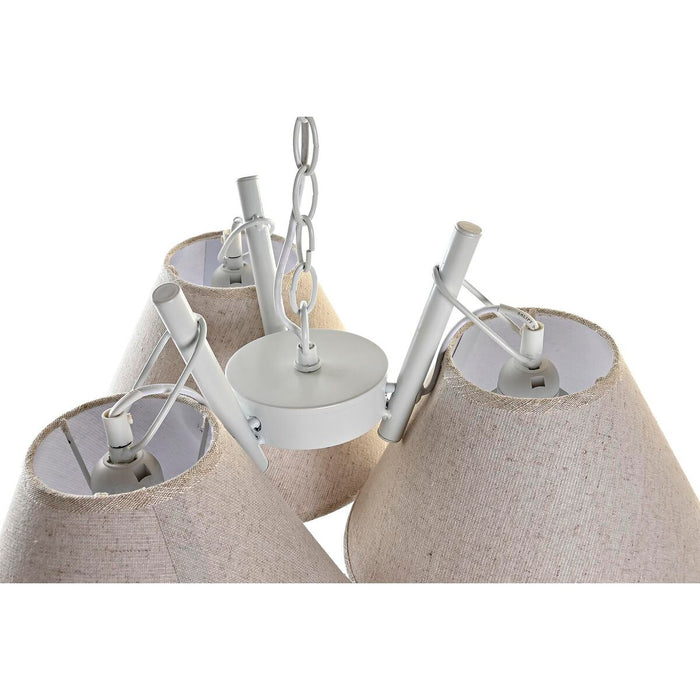 Lustră DKD Home Decor 50 x 46 x 30 cm Auriu* Metal Alb 50 W (2 Unități)