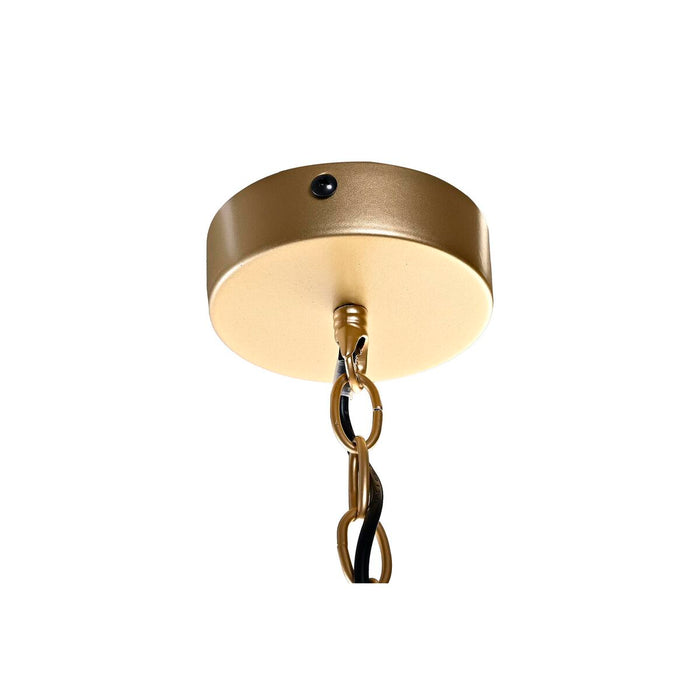 Lustră DKD Home Decor 50 x 46 x 30 cm Auriu* Metal Alb 50 W (2 Unități)