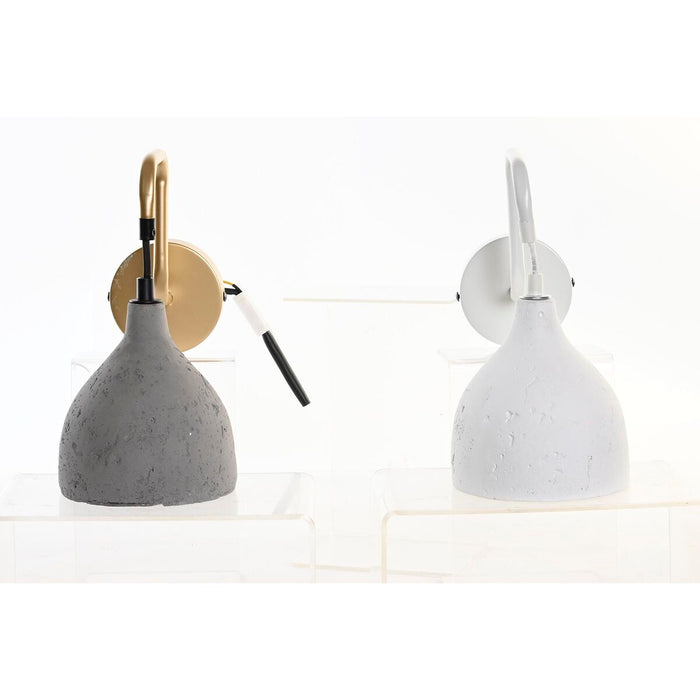 Lampă de Perete DKD Home Decor 14 x 27 x 26 cm Metal Цимент Gri închis 220 V 50 W Modern (2 Unități)