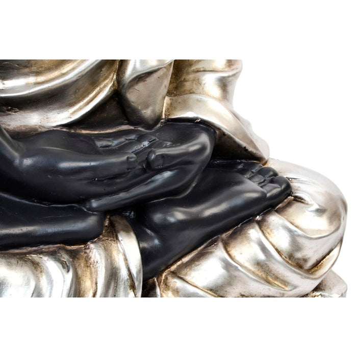 Figură Decorativă DKD Home Decor Negru Argintiu Buda Oriental 80 x 48 x 100 cm