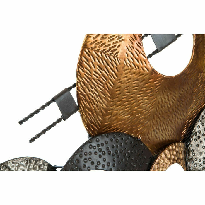 Decorațiune de Perete DKD Home Decor 117 x 6 x 47 cm Gri Cupru Vintage Modern Cercuri