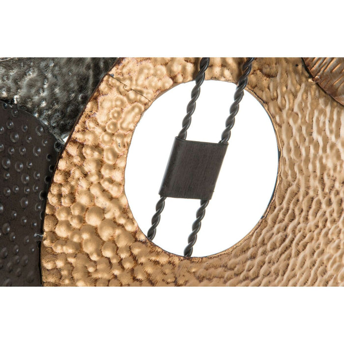 Decorațiune de Perete DKD Home Decor 117 x 6 x 47 cm Gri Cupru Vintage Modern Cercuri