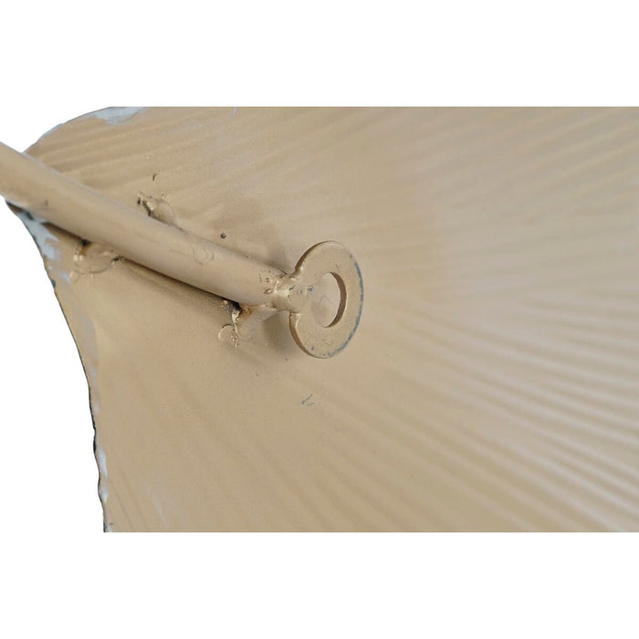 Decorațiune de Perete DKD Home Decor Gri Auriu* Metal Modern Frunza a unei plante (107 x 5 x 62 cm)