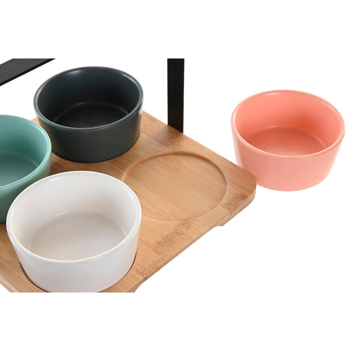 Set de Aperitiv DKD Home Decor 20 x 20 x 14 cm Porțelan Multicolor