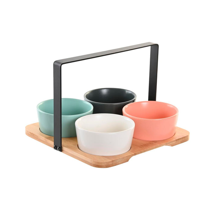 Set de Aperitiv DKD Home Decor 20 x 20 x 14 cm Porțelan Multicolor