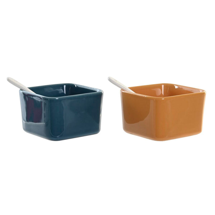 Set de Aperitiv DKD Home Decor 31 x 21 x 6 cm Porțelan Multicolor 6 Piese