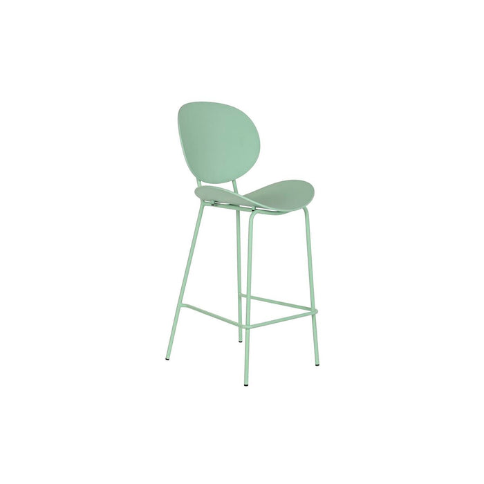 Taburet DKD Home Decor 52,5 x 49 x 104 cm Metal Verde polipropilenă